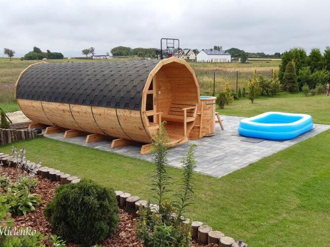 Holiday Home With A Terrace, Sauna, Jacuzzi Mielenko Esterno foto