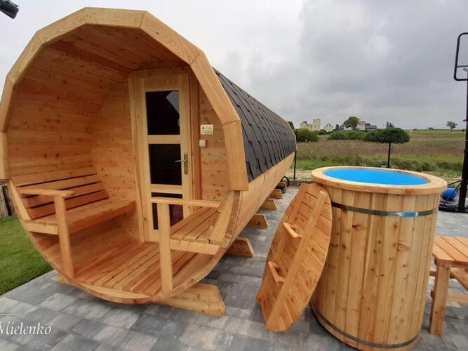 Holiday Home With A Terrace, Sauna, Jacuzzi Mielenko Esterno foto
